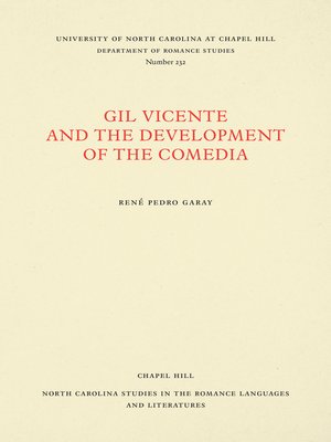 cover image of Gil Vicente and the Development of the Comedia
